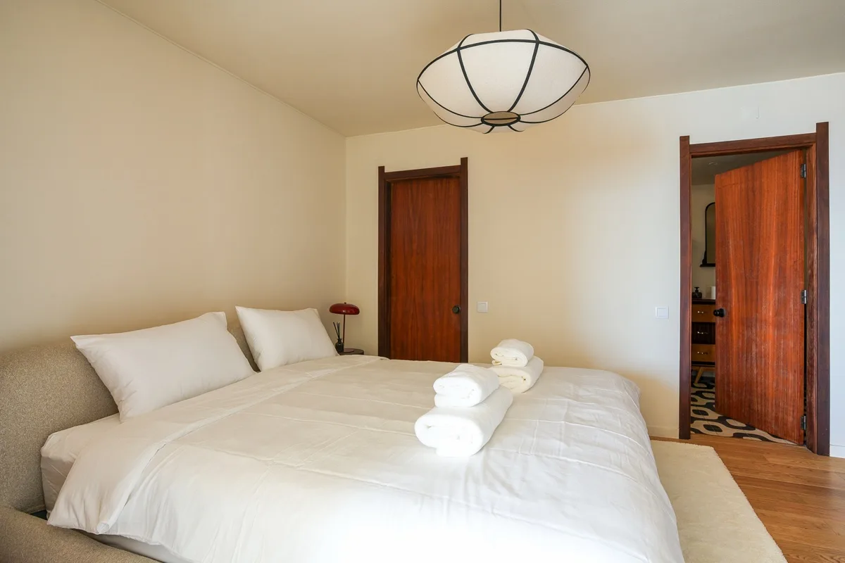 Bedroom two with its desk by the window